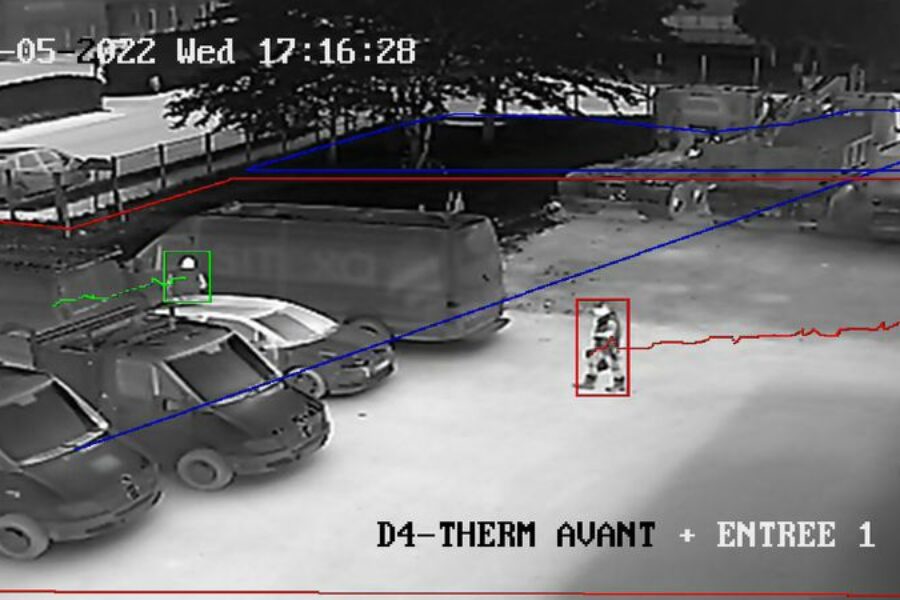 Détection extérieure par caméra thermique